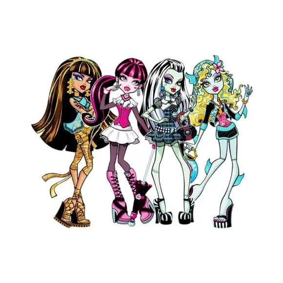 Wall Art Print Colorful Monster High Home Decor Bedroom Playroom 8.5 x 11 New